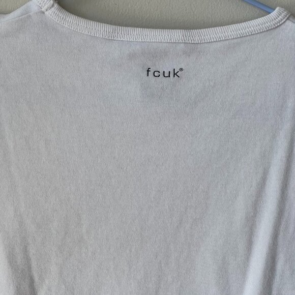 FCUK “fcuk in san francisco” Baby Tee – White – Size XS (Fits XS/S) - Picture 3 of 5